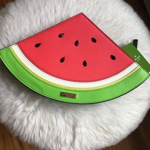 Kate Spade Watermelon Slice Clutch NWT